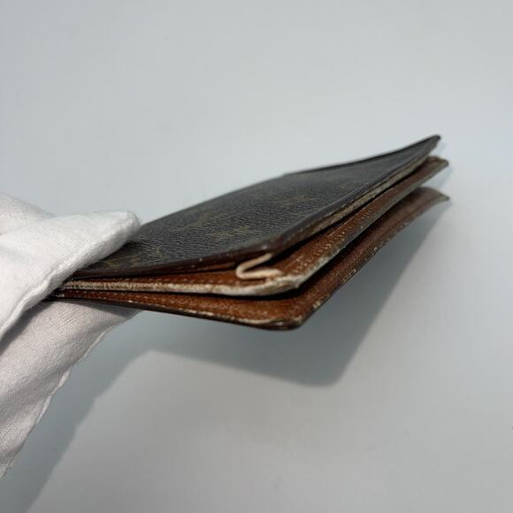 LOUIS VUITTON Long Credit Card Wallet Porte Valeurs Cartes Checkbook Authentic - Picture 14 of 16